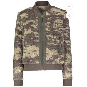 NWT Marrakech Clothing Camo Sherpa Bomber Jacket